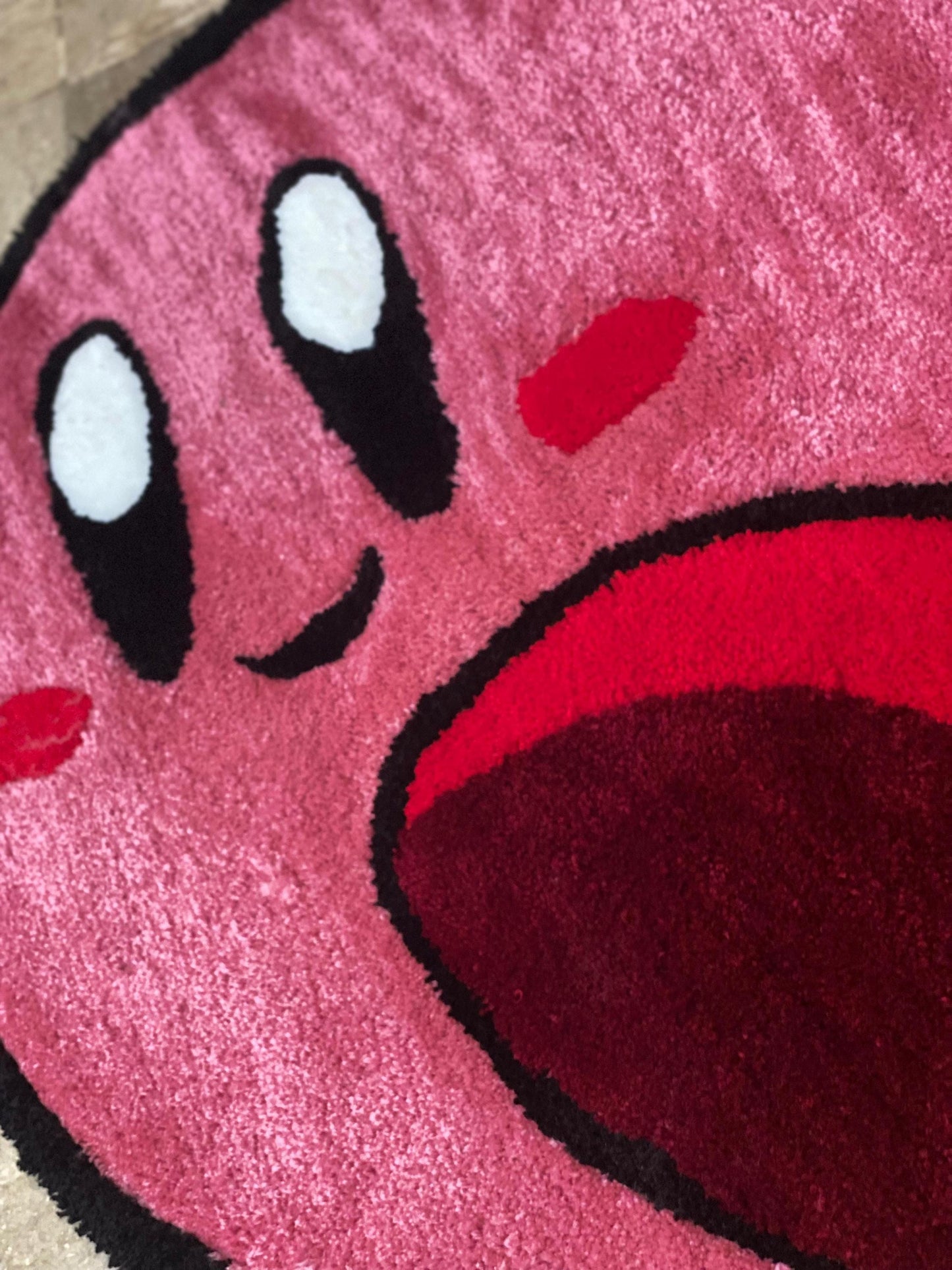 Kirby hand tufted rug, Kirby rug, Kirby custom rug