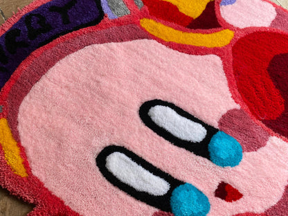 Kirby hand tufted rug, Kirby rug, Kirby custom rug