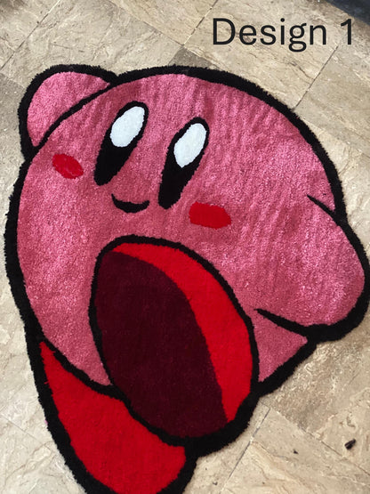 Kirby hand tufted rug, Kirby rug, Kirby custom rug