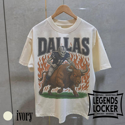 Retro Dallas Cowboys T-Shirt, Vintage Football Streetwear Graphic Tee, Old School Football Fan Shirt