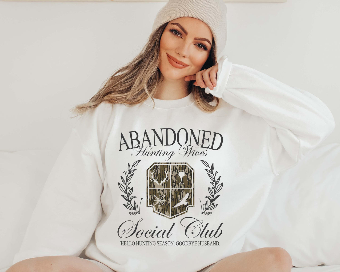 Abandoned Hunting Wives Social Club Sweatshirt - Unisex Cotton Blend