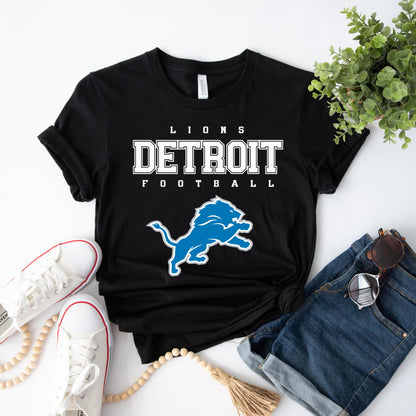 Detroit Football Retro Style Shirt, Detroit Football Sweatshirt, Detroit Football Shirt, Detroit T-shirt, Sunday Football, Gameday Shirt