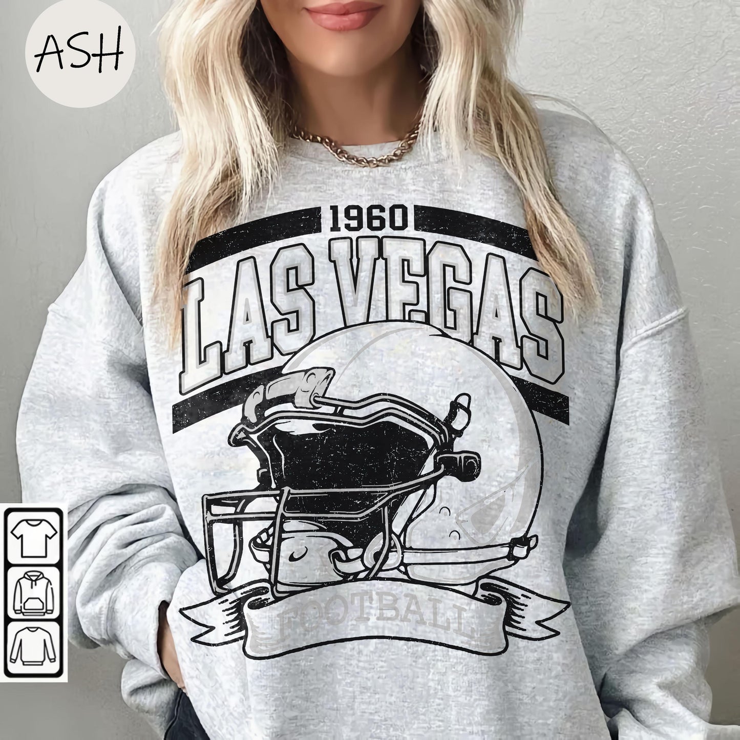 Vintage 90s Style Las Vegas Football Crewneck Sweatshirt T-Shirt Retro Las Vegas Football Shirt Las Vegas Football Christmas Raider Fan Gift
