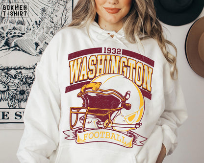 Vintage 90s Style Washington Football Vintage Sweatshirt T-Shirt, Washington Crewneck Commander Sweater, Washington Fan Gift Washington Tee