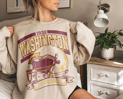 Vintage 90s Style Washington Football Vintage Sweatshirt T-Shirt, Washington Crewneck Commander Sweater, Washington Fan Gift Washington Tee