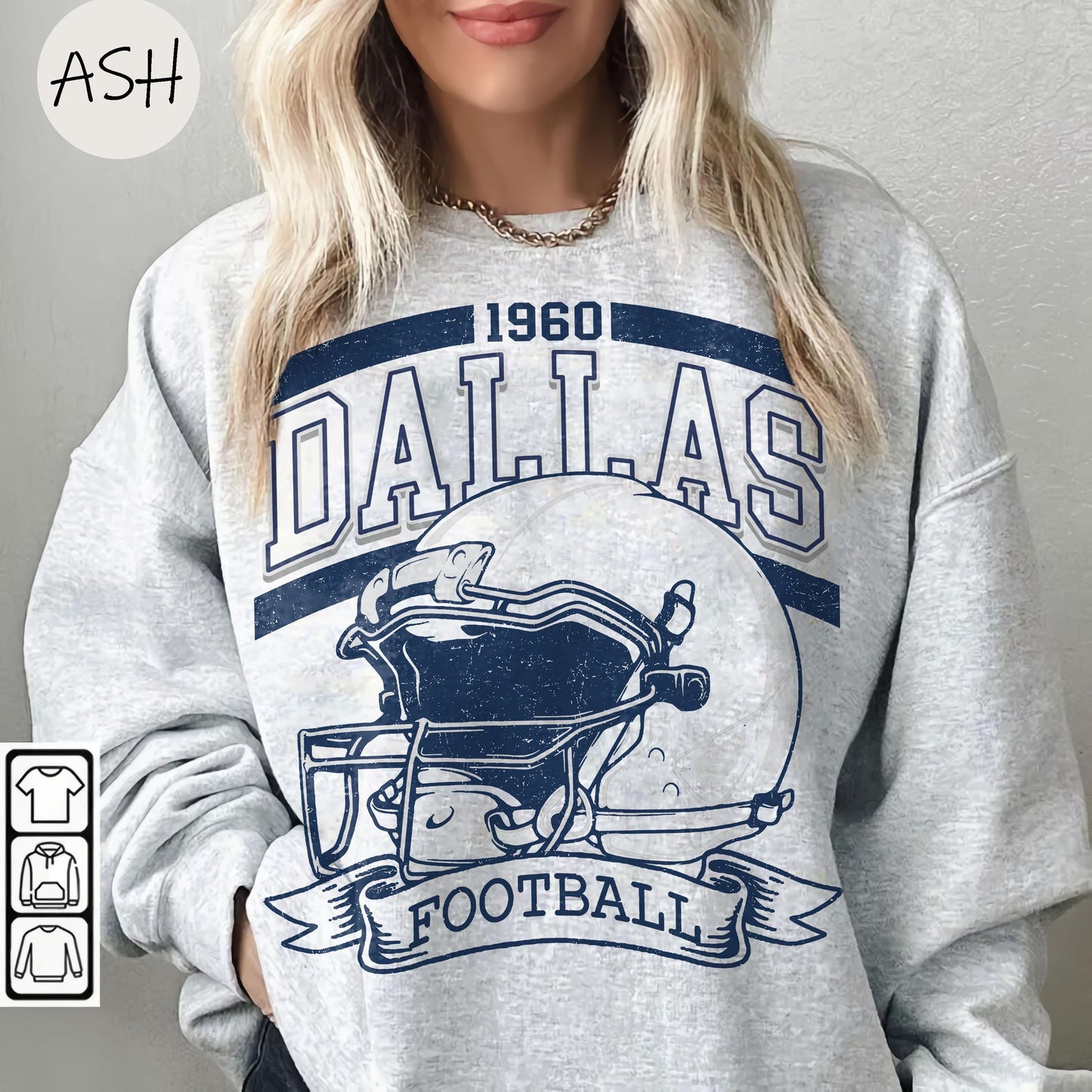 Vintage 90s Style Vintage Dallas Football Sweatshirt, Dallas Game Day Shirt, Dallas Shirt, Game Day Shirt, Trendy Dallas Football Fan Gift.