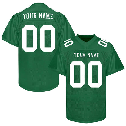 Custom White Football Jersey Men Women, Personalized White Black Gold Football Jersey Shirt, Customize Team jersey Uniform for Fans Lovers