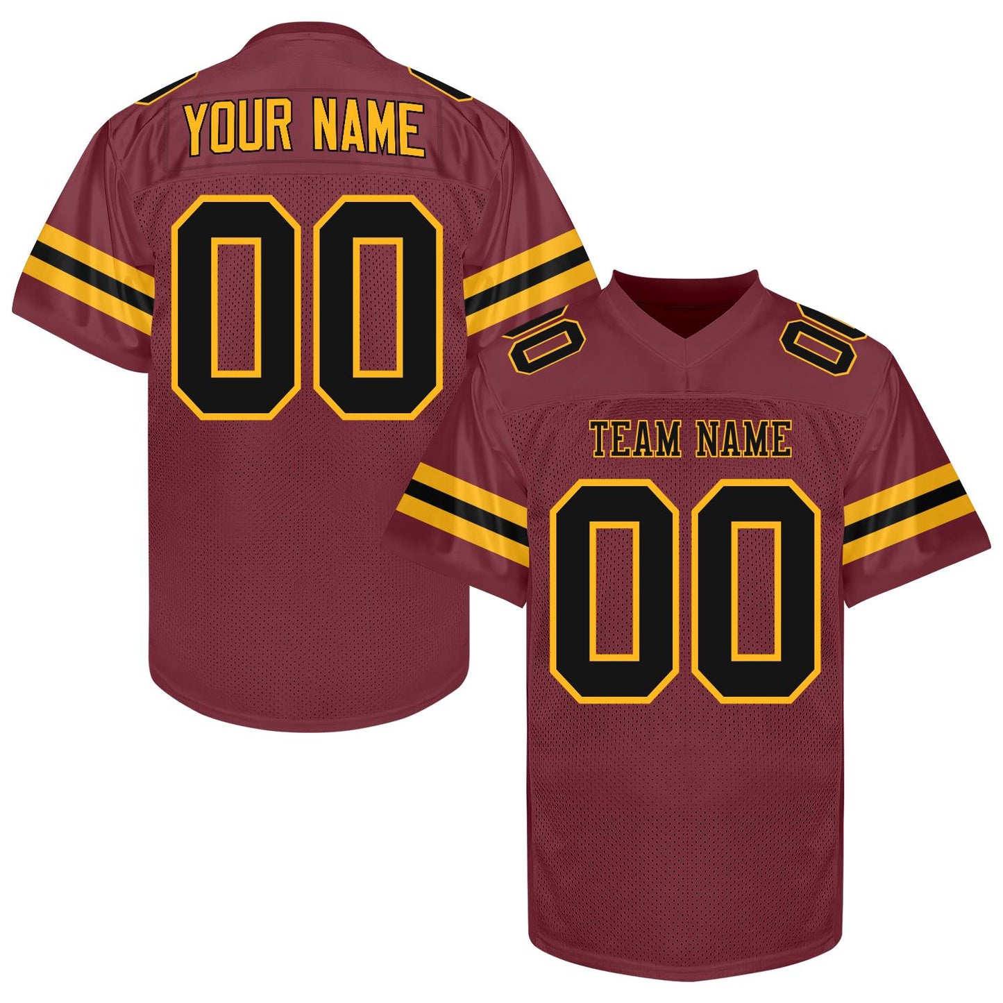 Custom White Football Jersey Men Women, Personalized White Black Gold Football Jersey Shirt, Customize Team jersey Uniform for Fans Lovers