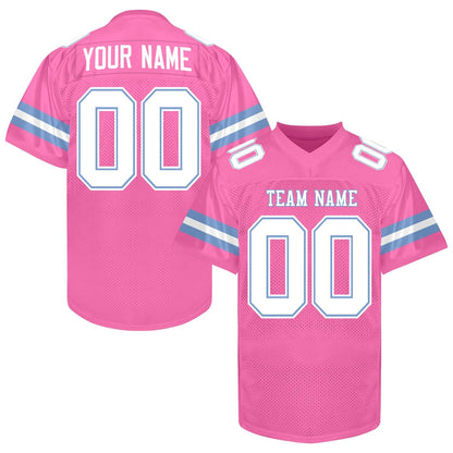 Custom White Football Jersey Men Women, Personalized White Black Gold Football Jersey Shirt, Customize Team jersey Uniform for Fans Lovers