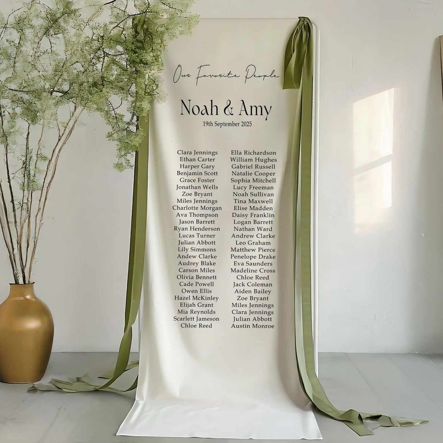 Personalised Wedding Seating Chart Sign, Wedding Seating Chart, Fabric Wedding Table Plan, Fabric Sign, Personalized Wedding Backdrop