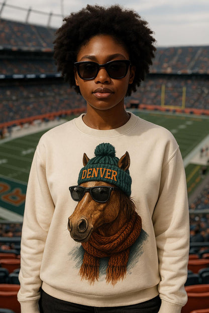 Denver Football Sweatshirt, Retro Sports Fan Shirt, Game Day Gift Tee, Denver Mascot Sweatshirt, Denver Football Fan Shirt