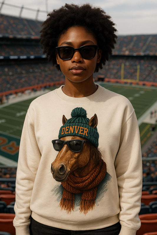 Denver Football Sweatshirt, Retro Sports Fan Shirt, Game Day Gift Tee, Denver Mascot Sweatshirt, Denver Football Fan Shirt