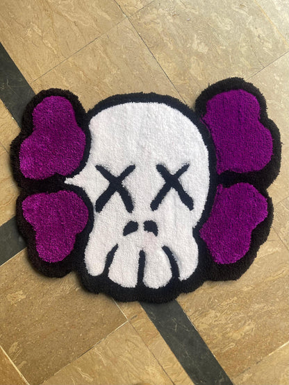 Kaws rug, custom rug, hand tufted rug, handmade rug, tufted rug, unique rug