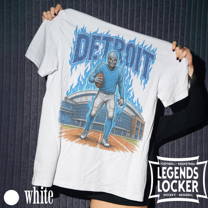 Vintage Detroit Football Graphic T-Shirt, Retro Detroit Lions Tee, Old School Football Fan Shirt