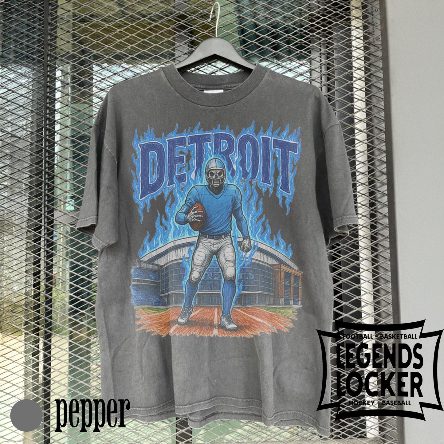 Vintage Detroit Football Graphic T-Shirt, Retro Detroit Lions Tee, Old School Football Fan Shirt