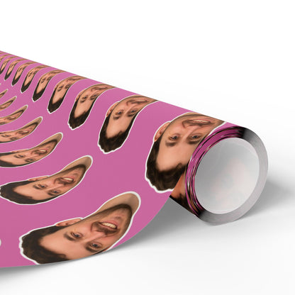 Personalized Wrapping Paper, Funny Gift for Boyfriend, Custom Face Print Gift Wrapping Paper, Unique Birthday Wrap, Gift for Girlfriend
