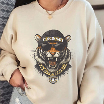 Vintage Cincinnati Football Sweatshirt, Cincinnati Game Day Shirt, Cincinnati Shirt, Game Day Shirt, Trendy Cincinnati Football Fan Gift.