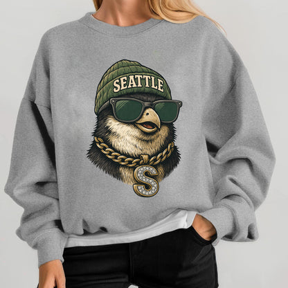 Retro Seattle Football Sweatshirt,Seattle Football Shirt, Sun Day Football,Seattle Football Shirt, Game Day, Vintage Seattle Football Shirt.