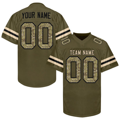 Personalized Green Football Jersey Printed Name Number Logo Custom Green White Football Shirt Men Women Youth Kid Practice Football Uniforms