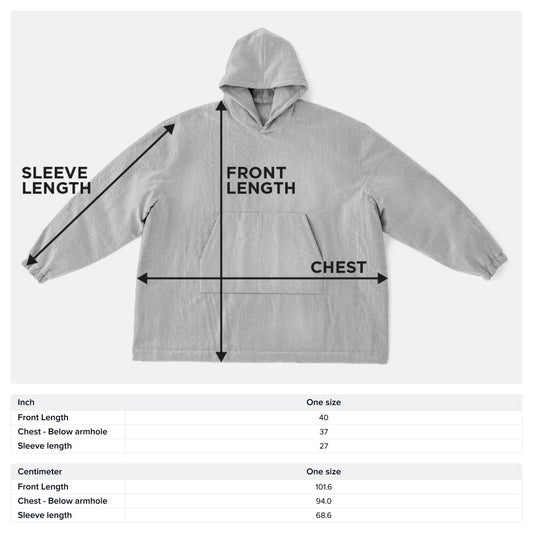 Reversible Snug Hoodie Arizona Green Tea Print Fluffy Hoodie Floral Wearable Blanket with Hood Cherry Blossom Giant Snuggie