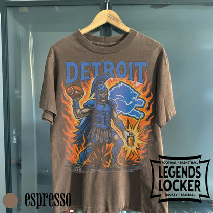Retro Detroit Football T-Shirt, Old School Game Day Tee, Vintage Detroit Football Graphic Shirt, Limited Fan Merch