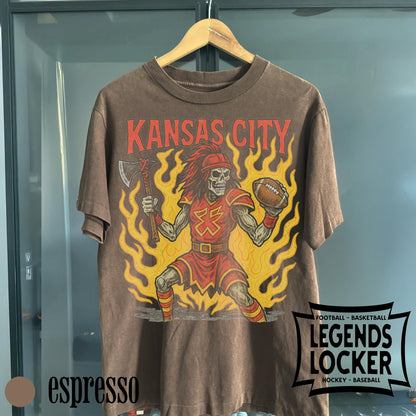 Kansas City Football T-Shirt, Vintage Retro Football Graphic Tee, Old School Sunday Football Shirt, Kansas City Apparel