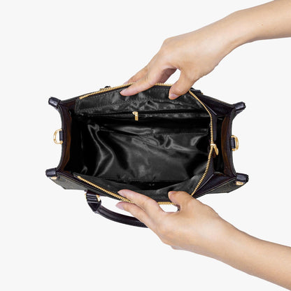 Sagittarius Zodiac Handbag | Celestial Archer Purse | Black Gold Astrology Bag | Mystical Moon Star PU Leather | Gift for Her