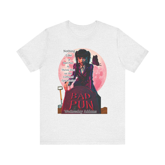 Gothic Vibes Unisex Tee, Wednesday Addams Shirt, Spooky Full Moon T-Shirt, Addams Family Top, Halloween Graphic Tee, Alternative Fashion