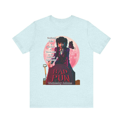 Gothic Vibes Unisex Tee, Wednesday Addams Shirt, Spooky Full Moon T-Shirt, Addams Family Top, Halloween Graphic Tee, Alternative Fashion