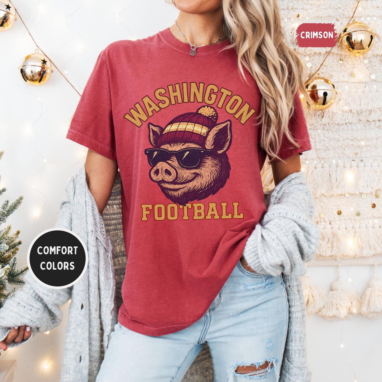 Retro 90s Style Washington Football Sweatshirt, Game Day Shirt, Washington Team Football Shirt, Sunday Washington, Washington Football