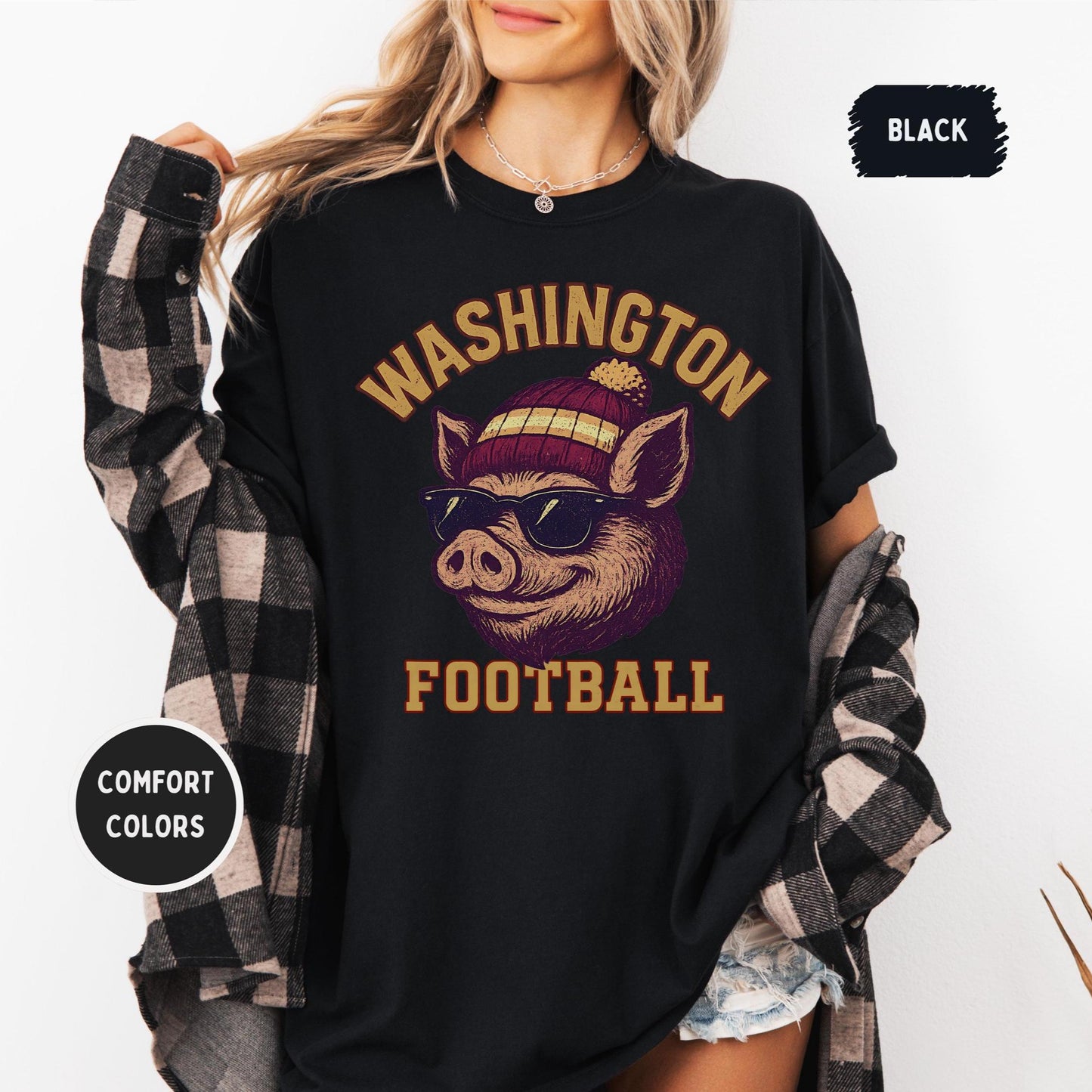 Retro 90s Style Washington Football Sweatshirt, Game Day Shirt, Washington Team Football Shirt, Sunday Washington, Washington Football