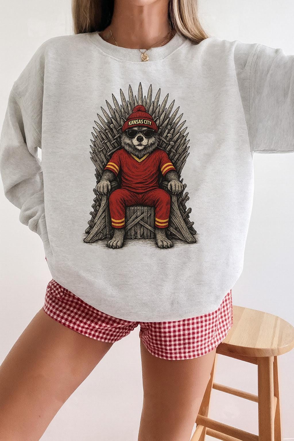 Kansas City Football, Kansas City Football Sweatshirt, Kansas City Fan, Football Fan Gift, Game Day Shirt,  Kansas City Sweatshirt