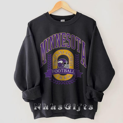 Minnesota Football Shirt, Minnesota Football Sweatshirt, Vintage Style Minnesota Football Shirt, Sunday Football Sweatshirt