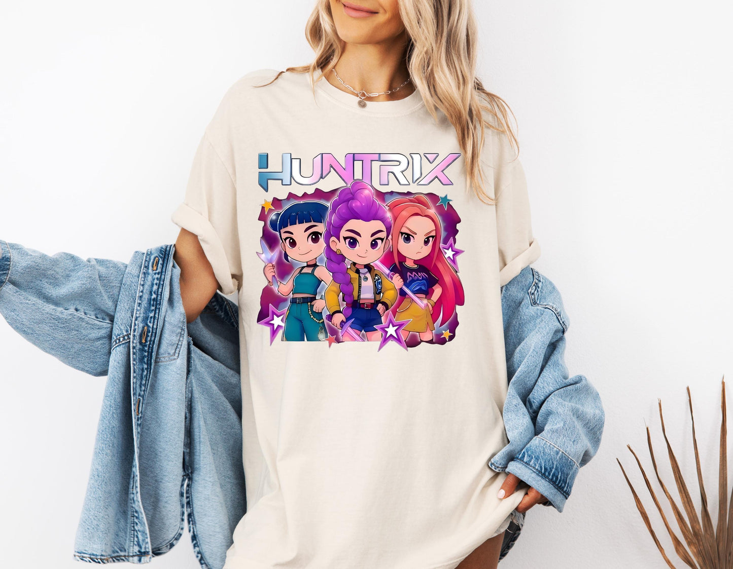 Kpop Demon Hunters Shirt, Huntrix Girl TShirt, Kpop idol group Shirt, Mira, Rumi, Joey Shirt, Demon Hunter Merch, Gift for Huntrix fan