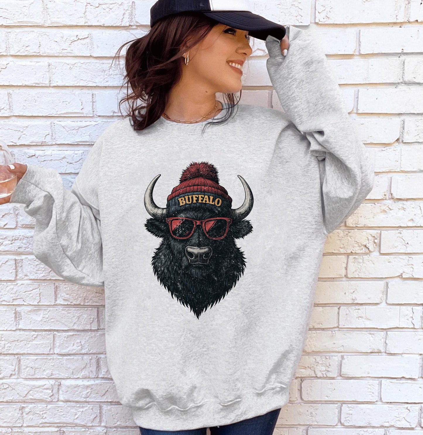 Buffalo Football Sweatshirt, Game Day Shirt, Buffalo Team Football Shirt, Sunday Buffalo Vintage 90s Style , Sport Shirt, Buffalo Football