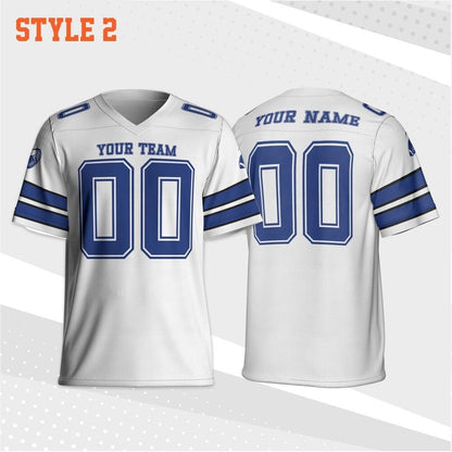 Custom Team Cowboy Football Jersey Collection, Personalized Team name & Number jersey, Game Day Outfit For American Football Fan
