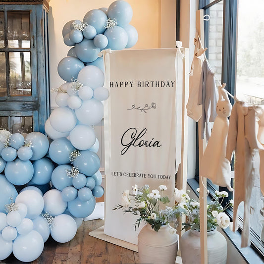 Personalised Birthday Name Banner, Birthday Banner, Custom Birthday Banner, Fabric Sign, Fabric Birtday Sign, Birthday Boho Wall Art