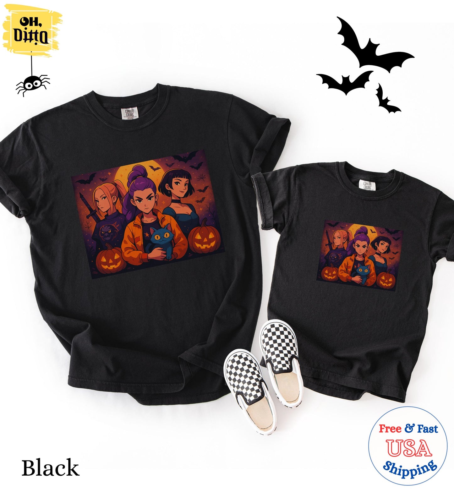 Huntrix Girl Halloween T-Shirt, Spooky Season Shirts, Kpop Mira Shirt, Kpop Demon Hunters Tee, Huntrix Girl T-Shirt, Kpop Movie Fan Gift Tee