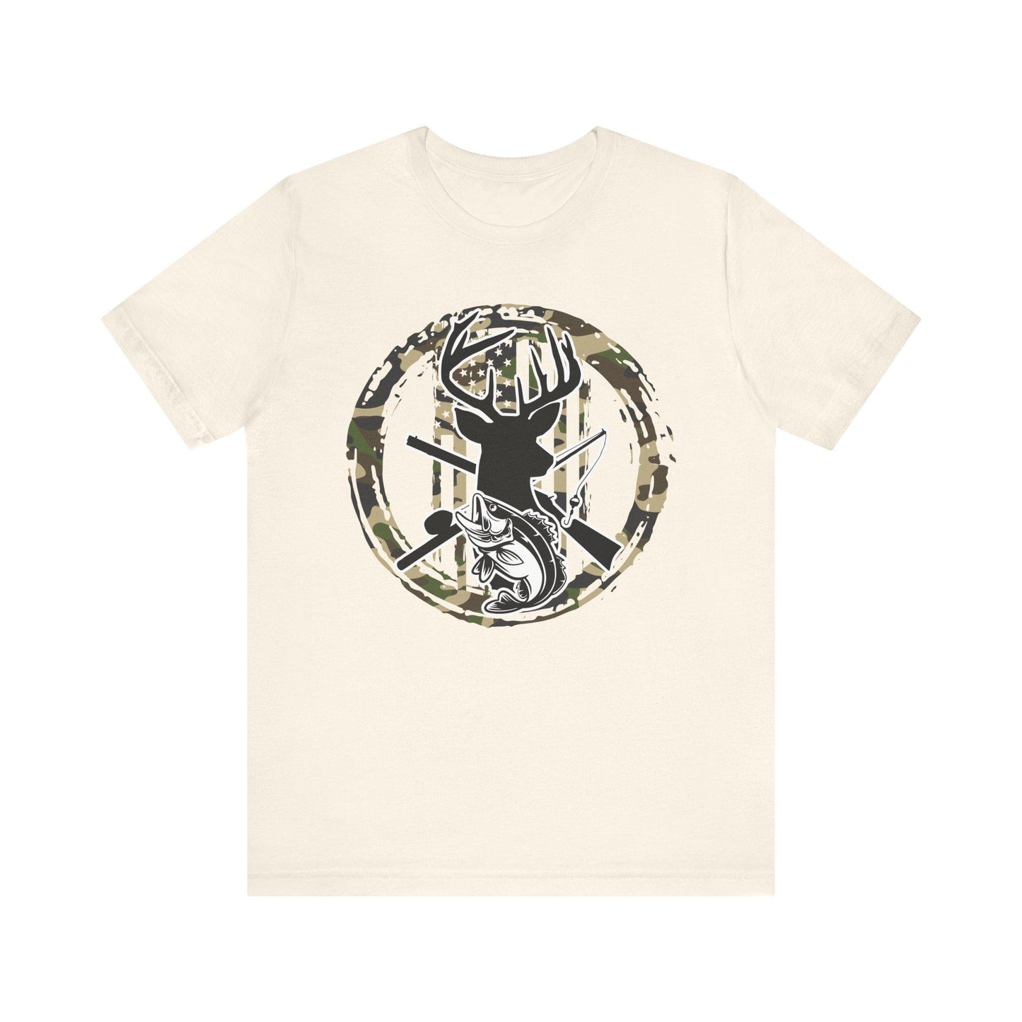 Deer Hunting & Bass Fishing T-Shirt: Outdoorsman Gift