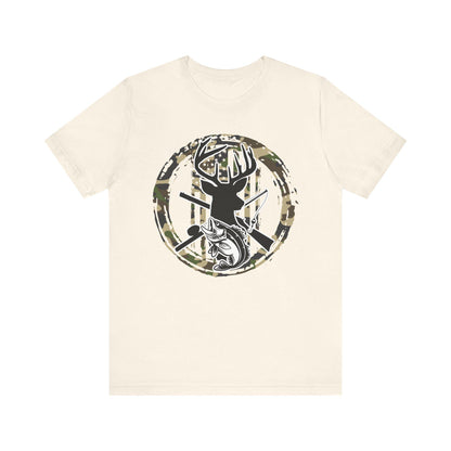 Deer Hunting & Bass Fishing T-Shirt: Outdoorsman Gift