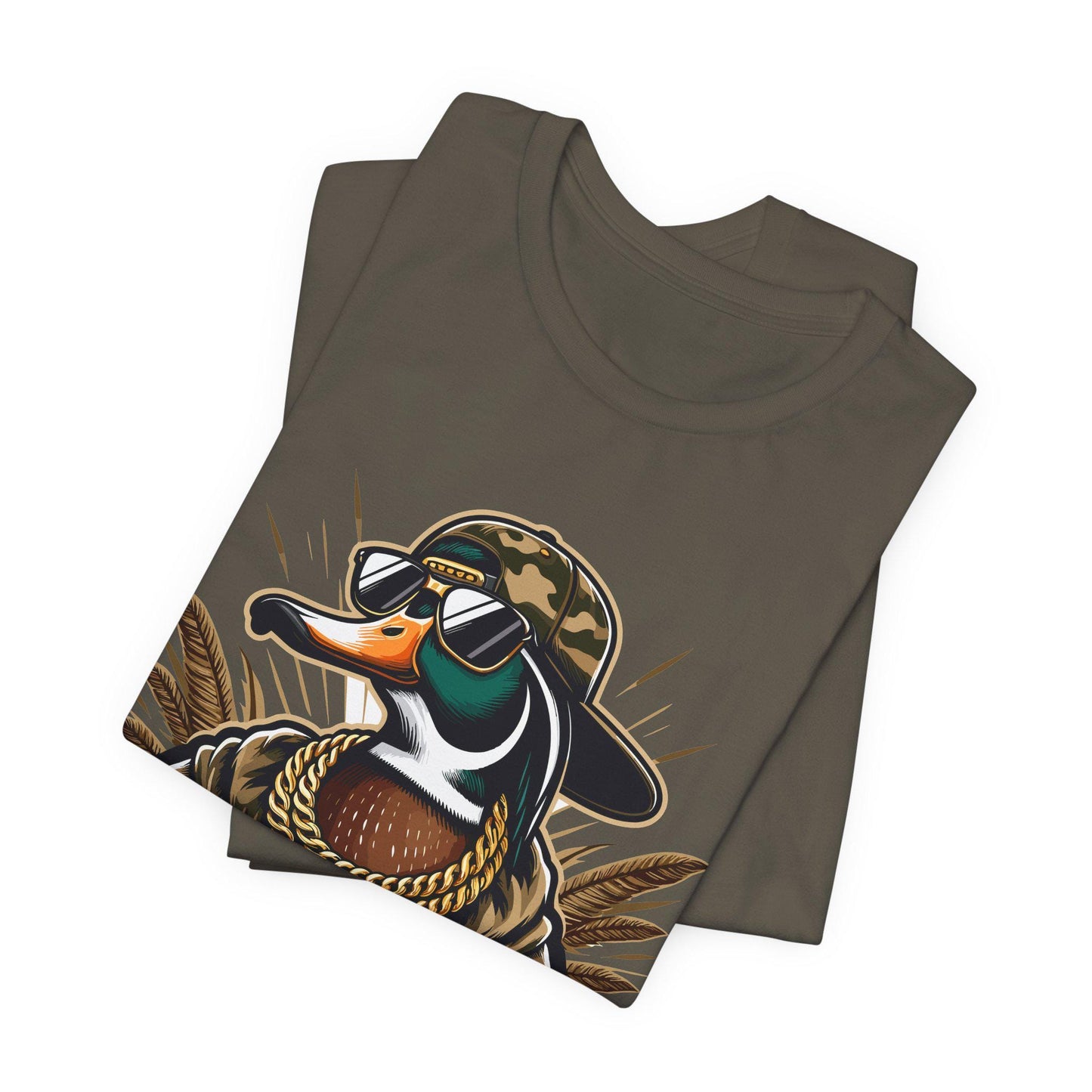 Shot Caller Duck Graphic Tee: Funny Mallard Hunting Shirt