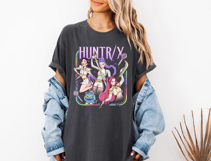 Kpop Demon Hunters Shirt, Huntrix Girl TShirt, Kpop idol group Shirt, Mira, Rumi, Joey Shirt, Demon Hunter Merch, Gift for Huntrix fan