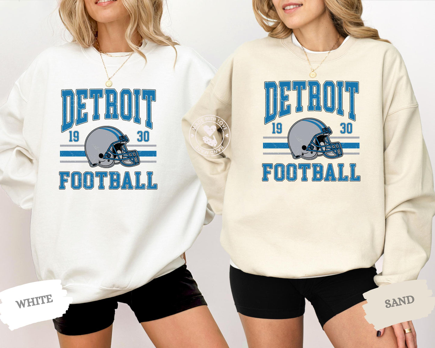 Vintage Detroit Football Sweatshirt For Man Woman And Kids, Unisex Sports Gear, Football Game Day Shirt, Detroit Fan Tee, Vintage Lion Tee