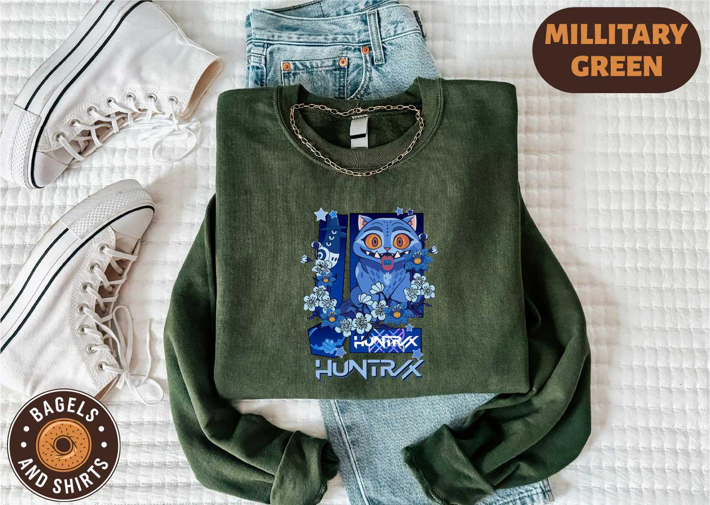 Kpop Demon Hunters Shirt, Derpy The Tiger & Bird Demon Kids Tee, K-Pop Movie Fan T-shirt, Hunters Tiger Sweatshirt, Unisex Anime Lover Shirt