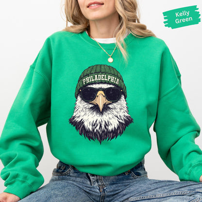 Vintage Philadelphia Animal Mascot Sweatshirt, Football Eagle Shirt, Philadelphia Hoodie, Woman Crewneck Eagle Sport Gear, Kids Sweatshirt