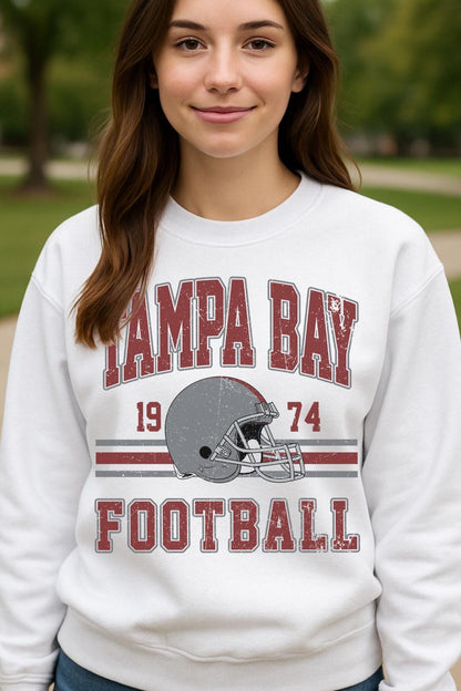 Tampa Bay Football 90s Style Sweatshirt, Tampa Bay Football Shirt, Football Fan Shirt, Sunday Football, Game Day Sweatshirt