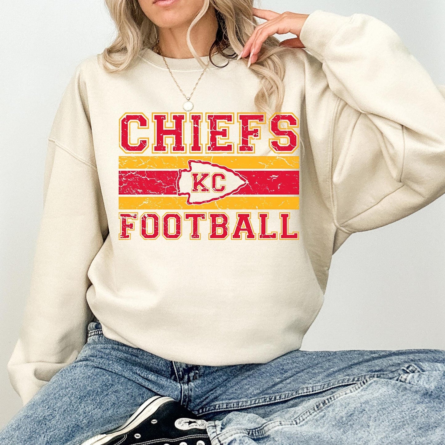 Vintage Chiefs Sweatshirt: Kansas City Football Crewneck