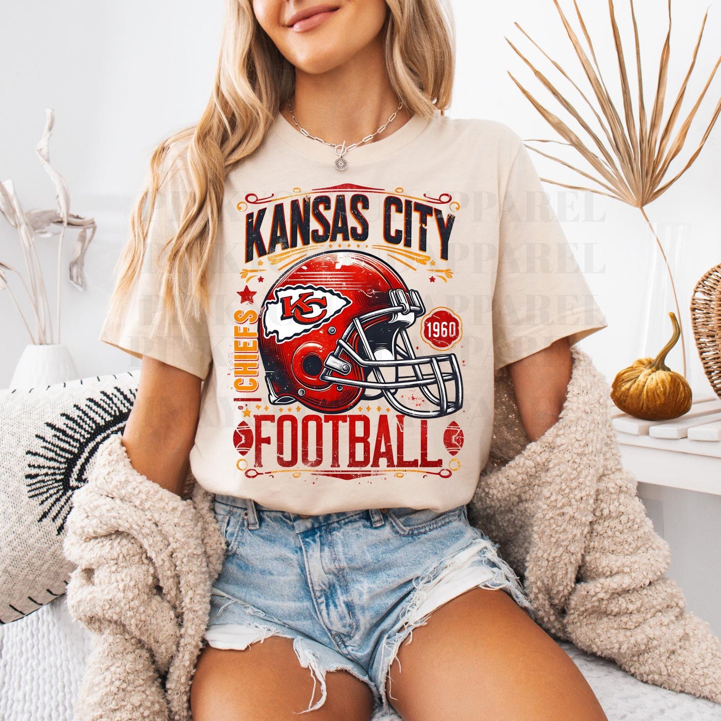 Vintage Kansas City Football Sweatshirt: Trendy Chiefs Fan Tee