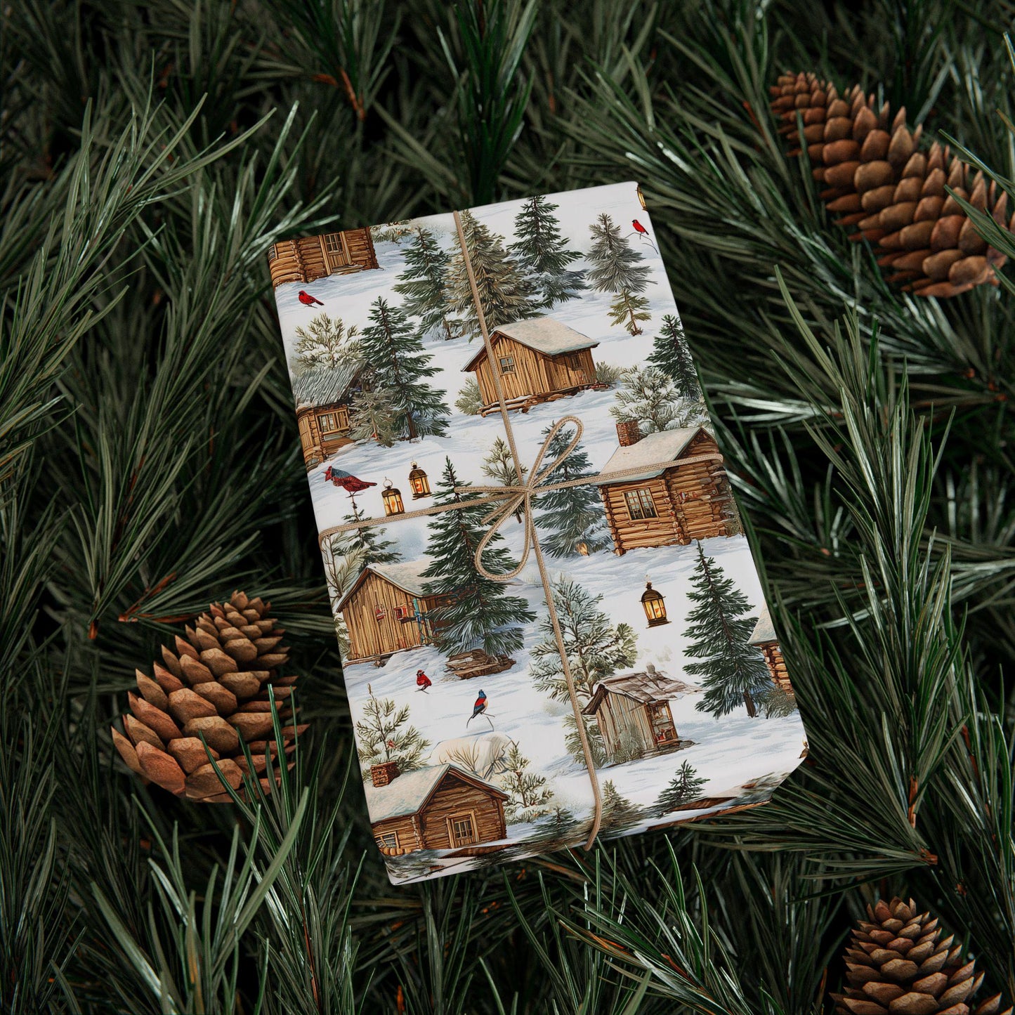 Christmas Gift Wrap - Winter Scene Wrapping Papers, Holiday Gift Packaging, Festive Present Wrap, Snowy Christmas Decor, Seasonal Gift