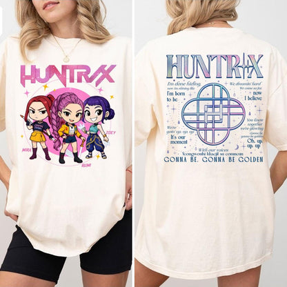 Comfort Colors® Huntrix Demon Hunters Shirt, Huntrix Girls TShirt, Mira Rumi Joey Shirt, Demon Hunter Merch,Gift For Kpop Fan PSN1467.1466.B